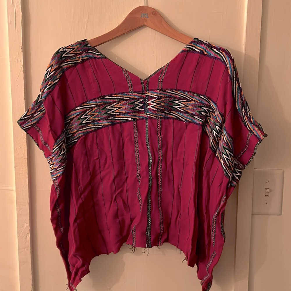 Traditional Guatemalan huipil blouse.